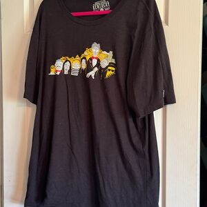 Black Heather Addams Family Kentucky Graphic T-Shirt, NWOT
